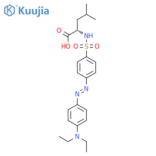 L-Leucine, N-[[4-[[4-(diethylamino)phenyl]azo]phenyl]sulfonyl]- structure