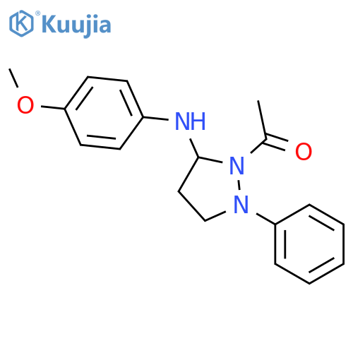 3-Pyrazolidinamine, 2-acetyl-N-(4-methoxyphenyl)-1-phenyl- structure