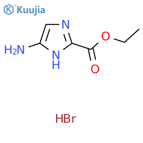 Ethyl 4-amino-1H-imidazole-2-carboxylate hydrobromide structure