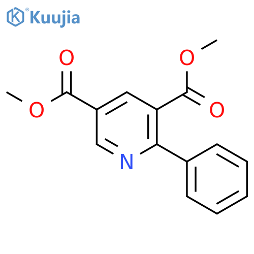 3,5-Pyridinedicarboxylic acid, 2-phenyl-, dimethyl ester structure