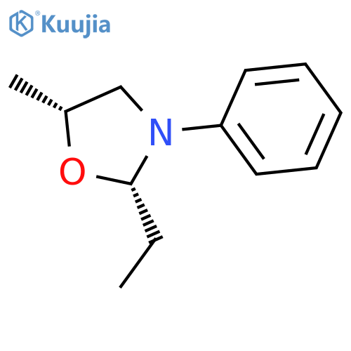 Oxazolidine, 2-ethyl-5-methyl-3-phenyl-, cis- structure