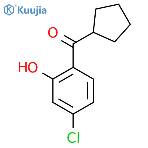 Methanone, (4-chloro-2-hydroxyphenyl)cyclopentyl- structure
