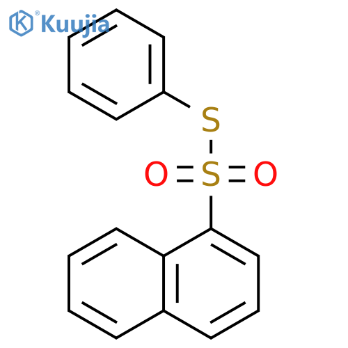1-Naphthalenesulfonothioic acid, S-phenyl ester structure