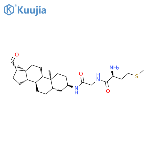 Glycinamide, L-methionyl-N-[(3a,5a)-20-oxopregnan-3-yl]- structure
