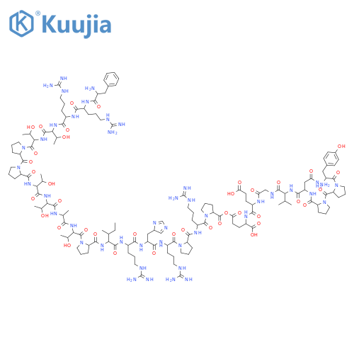 L-Glutamic acid,L-phenylalanyl-L-arginyl-L-arginyl-L-threonyl-L-threonyl-L-prolyl-L-prolyl-L-threonyl-L-threonyl-L-alanyl-L-threonyl-L-prolyl-L-isoleucyl-L-arginyl-L-histidyl-L-arginyl-L-prolyl-L-arginyl-L-prolyl-L-tyrosyl-L-prolyl-L-prolyl-L-asparaginyl-L-valylglycyl-L-a-glutamyl- (9CI) structure