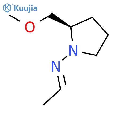 1-Pyrrolidinamine, N-ethylidene-2-(methoxymethyl)-, (R)- structure