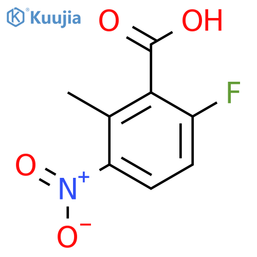 6-Fluoro-2-methyl-3-nitrobenzoic acid structure