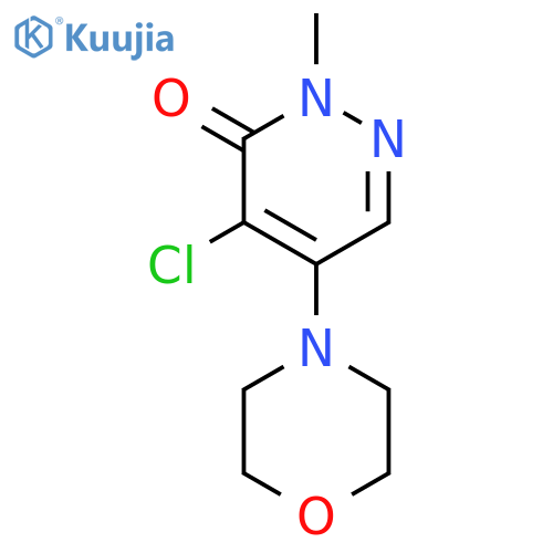 4-Chloro-2-methyl-5-morpholinopyridazin-3(2H)-one structure