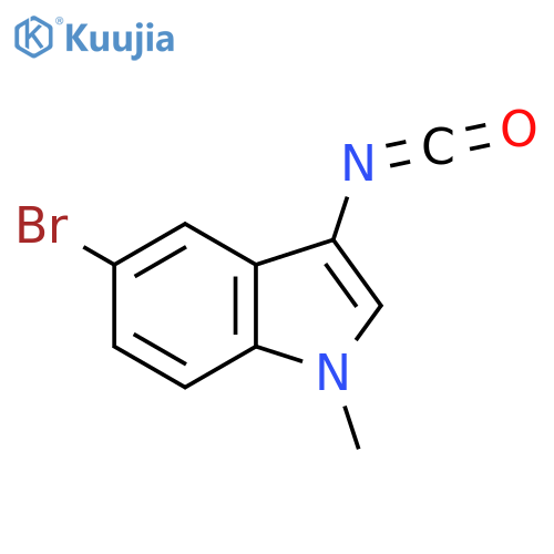 5-Bromo-3-isocyanato-1-methylindole structure