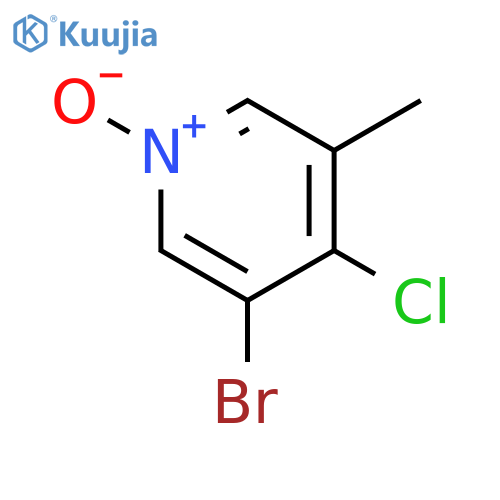 Pyridine, 3-bromo-4-chloro-5-methyl-, 1-oxide structure