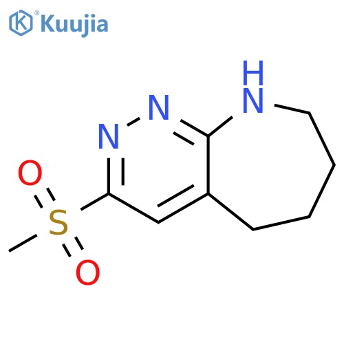 6,7,8,9-tetrahydro-3-(methylsulfonyl)-5H-Pyridazino[3,4-b]azepine structure
