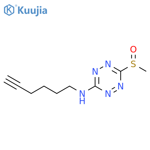 1,2,4,5-Tetrazin-3-amine, N-5-hexynyl-6-(methylsulfinyl)- structure