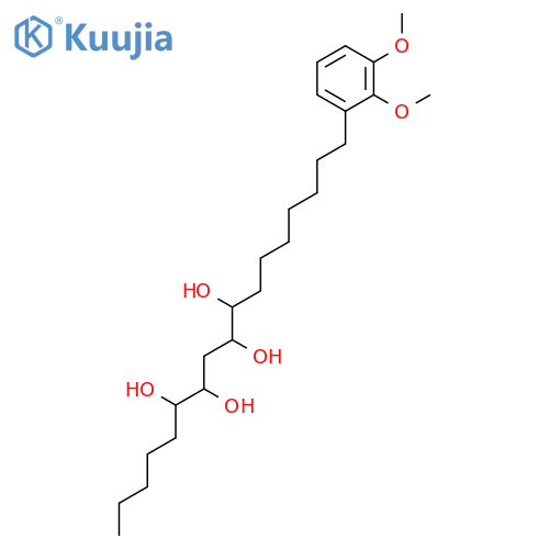 6,7,9,10-Heptadecanetetrol, 17-(2,3-dimethoxyphenyl)- structure