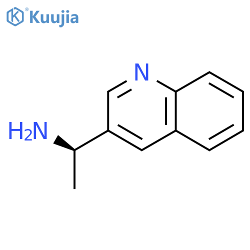 (1R)-1-(quinolin-3-yl)ethan-1-amine structure