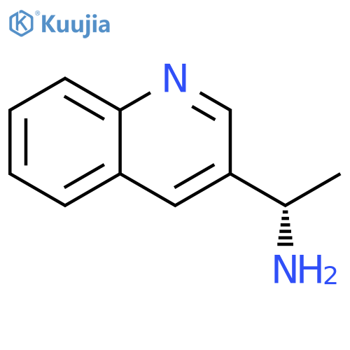 (1S)-1-(quinolin-3-yl)ethan-1-amine structure