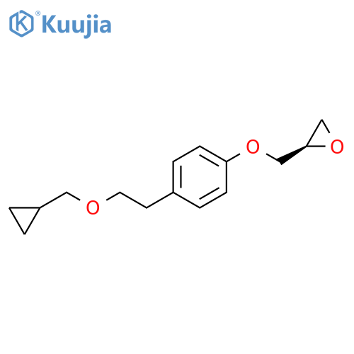 (R)-4-2-(Cyclopropylmethoxy)ethylphenoxymethyl-oxirane structure