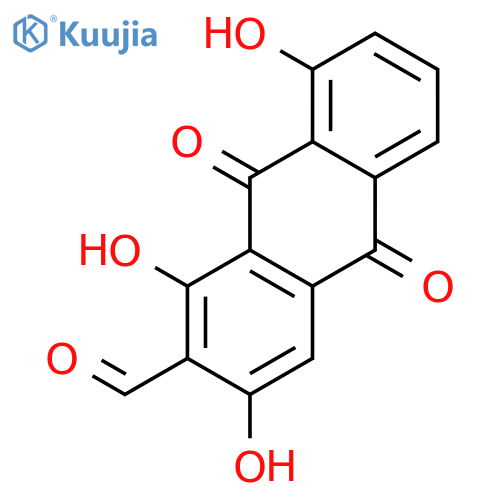 1,3,8-Trihydroxy-9,10-dioxo-9,10-dihydro-anthracen-2-carbaldehyd structure