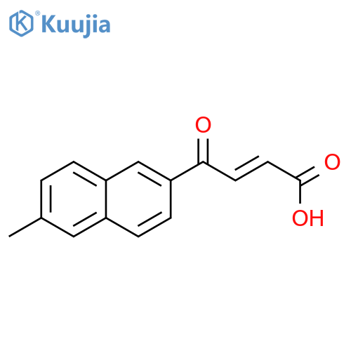 4-(6-methylnaphthalen-2-yl)-4-oxobut-2-enoic acid structure