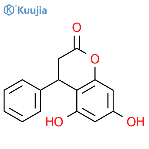 5,7-Dihydroxy-4-phenyl-2-chromanone structure