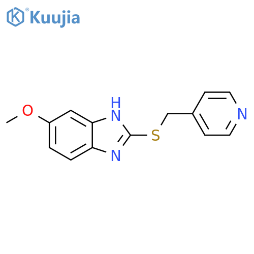 1H-BENZIMIDAZOLE, 5-METHOXY-2-[(4-PYRIDINYLMETHYL)THIO]- structure