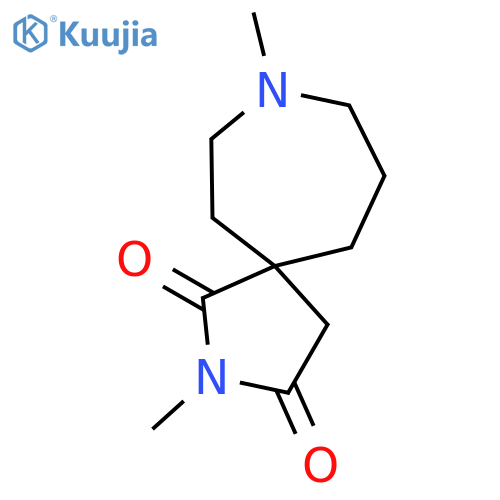 2,8-Diazaspiro[4.6]undecane-1,3-dione, 2,8-dimethyl- structure