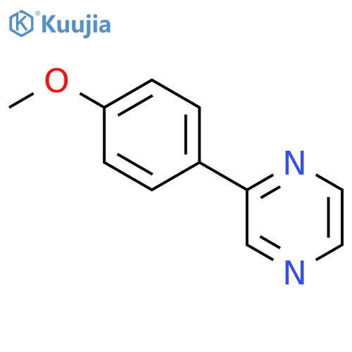 Pyrazine, 2-(4-methoxyphenyl)- structure