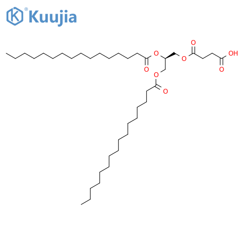 Butanedioic acid,1-[(2R)-2,3-bis[(1-oxohexadecyl)oxy]propyl] ester structure