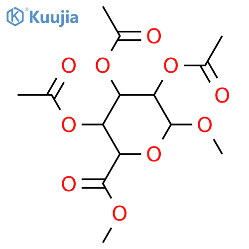Iduronic acid; α-L-Pyranose-form, Me glycoside, tri-Ac, Me ester structure