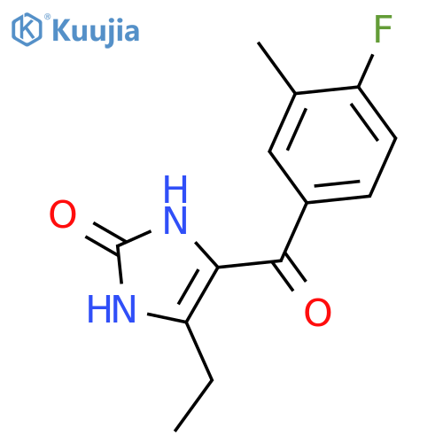 2H-Imidazol-2-one, 4-ethyl-5-(4-fluoro-3-methylbenzoyl)-1,3-dihydro- structure