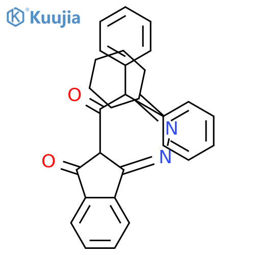 1H-Indene-1,3(2H)-dione,2-(2,2-diphenylacetyl)-, 1-(2-cyclohexylidenehydrazone) structure