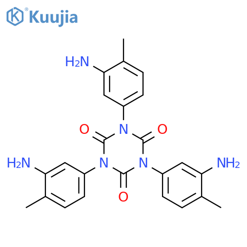 1,3,5-Triazine-2,4,6(1H,3H,5H)-trione,1,3,5-tris(3-amino-4-methylphenyl)- structure
