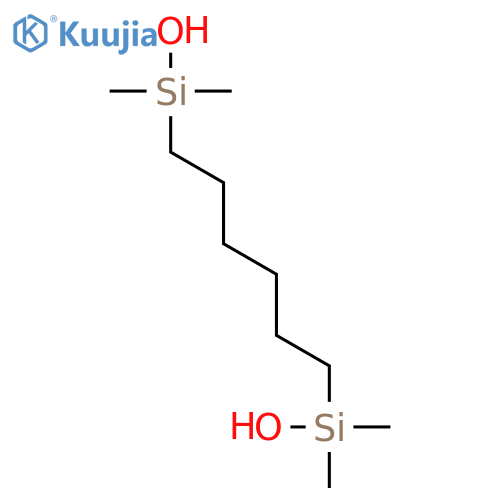 Silanol, 1,6-hexanediylbis[dimethyl- structure