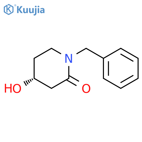 2-Piperidinone, 4-hydroxy-1-(phenylmethyl)-, (4S)- structure