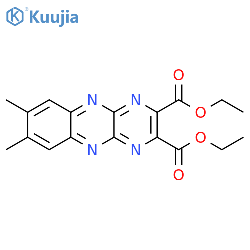 Pyrazino[2,3-b]quinoxaline-2,3-dicarboxylic acid, 7,8-dimethyl-, 2,3-diethyl ester structure