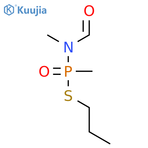 Phosphonamidothioic acid, N-formyl-N,P-dimethyl-, S-propyl ester structure