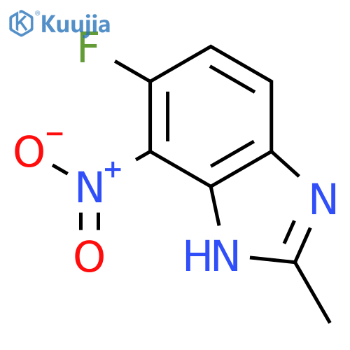 6-fluoro-2-methyl-7-nitro-1H-Benzimidazole structure