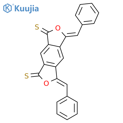 1H,3H-Benzo[1,2-c:4,5-c']difuran-1,7(5H)-dithione, 3,5-bis(phenylmethylene)- structure