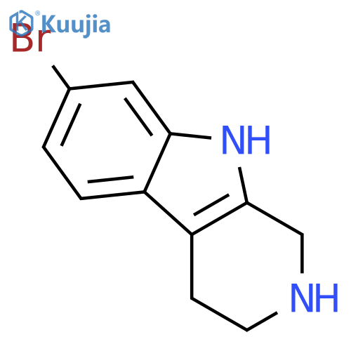 7-bromo-1H,2H,3H,4H,9H-pyrido3,4-bindole structure