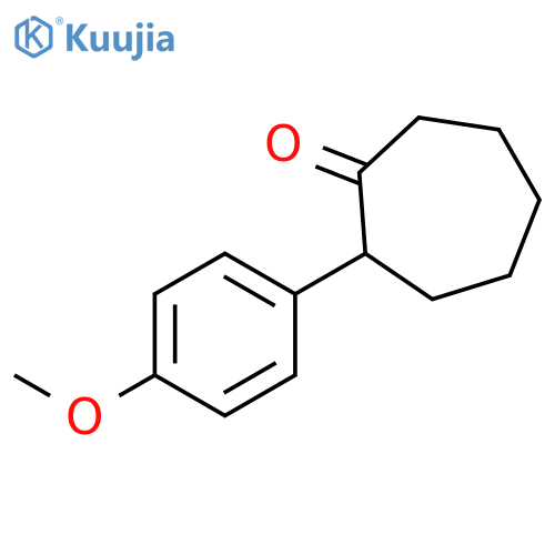 Cycloheptanone, 2-(4-methoxyphenyl)- structure