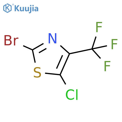 2-bromo-5-chloro-4-(trifluoromethyl)-1,3-thiazole structure