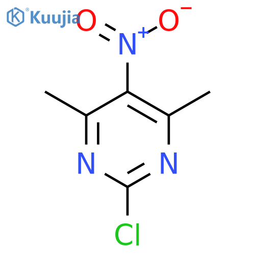 2-Chloro-4,6-dimethyl-5-nitropyrimidine structure