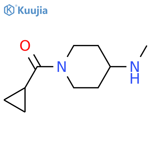 1-Cyclopropanecarbonyl-N-methylpiperidin-4-amine structure