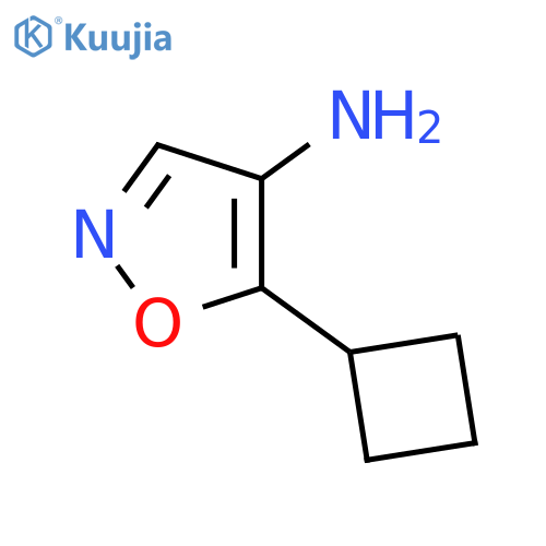 5-cyclobutyl-1,2-oxazol-4-amine structure
