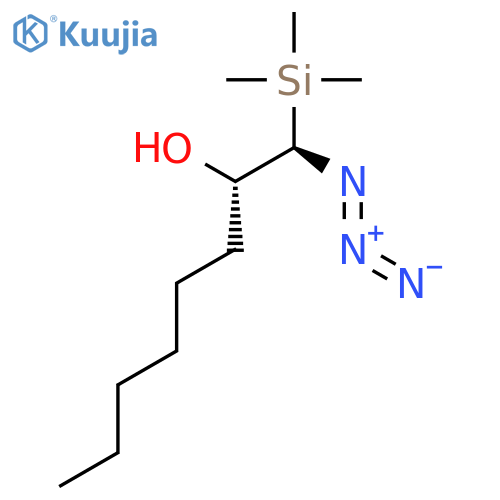 2-Octanol, 1-azido-1-(trimethylsilyl)-, (R*,S*)- structure