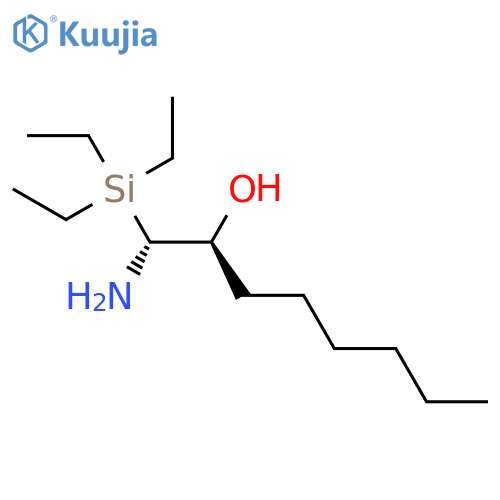 2-Octanol, 1-amino-1-(triethylsilyl)-, (R*,S*)- structure