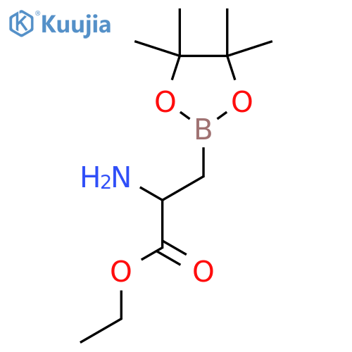 Ethyl 2-amino-3-(4,4,5,5-tetramethyl-1,3,2-dioxaborolan-2-yl)propanoate structure