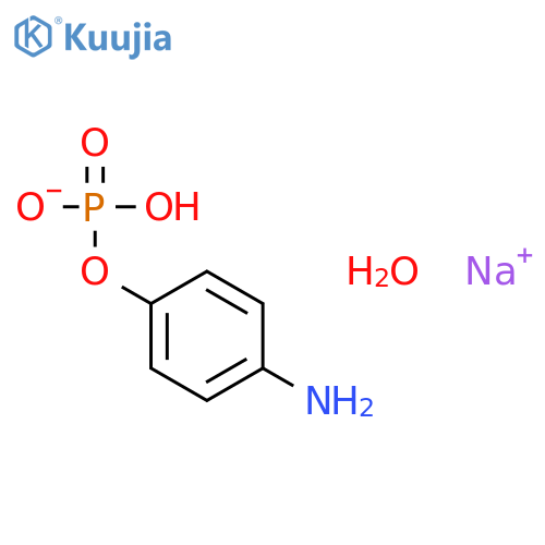 4-Aminophenyl phosphate monosodium salt hydrate structure