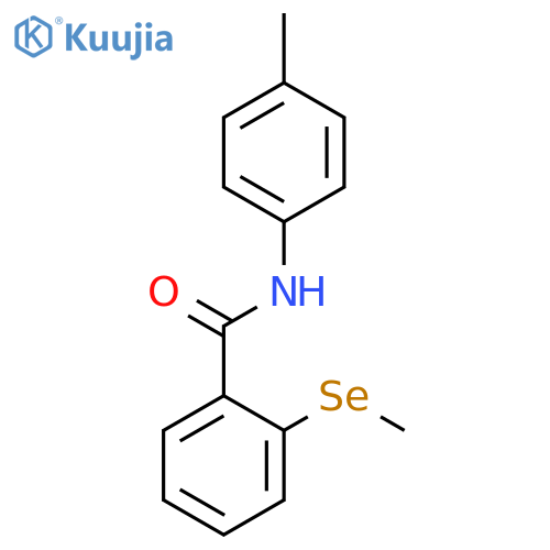 Benzamide, N-(4-methylphenyl)-2-(methylseleno)- structure