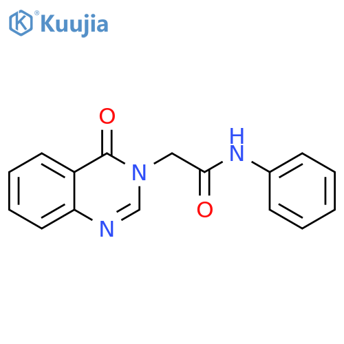3(4H)-Quinazolineacetamide,4-oxo-N-phenyl- structure