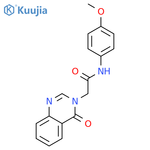 3(4H)-Quinazolineacetamide,N-(4-methoxyphenyl)-4-oxo- structure